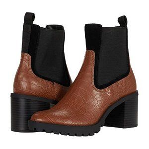 Dolce Vita Boots Nayden Brown Croc Booties